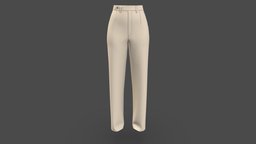 Women Fashion Apparel Chino Pant virtual, fashion, women, vr, ar, virtualreality, digital3d, apparel, clo3d, marvelousdesigner, metaverse, low_poly, low-poly, 3d, lowpoly, digital, clothing, 3dapparel, virtualclothing, virtualapparel, digitalapparel, binarycloth