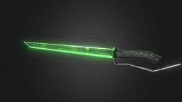 Cyber Sword cyber, melee, swords, glowing, weapon, weapons, sword, stylized, blade