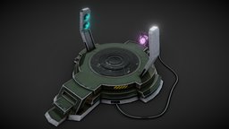 Sci Fi Mobile Teleporter stargate, gameprop, teleport, teleporter, scifiobjects, scifiprops, pbr, lowpoly, scifi, gameasset, scifiassets, noai