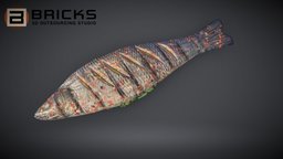 SeaBassCoriander gamereadyasset, 3dgameasset, bricks3dstudio, vietnam3dartoutsource, seabasscoriander, seabasscoriander3dmodel, seabasscorianderdmodel, seabasscoriander3dasset, seabasscoriandergameready, gamereadyseabasscoriander