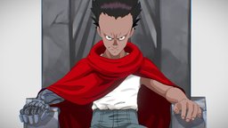 Tetsuo | AKIRA akira, manga, cellshading, tetsuo, cartoon, photoshop, model, zbrush, anime, 3dmax