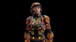 WARRIOR SOLDIER ZX_97 by Oscar creativo armor, soldier, cyberpunk, astronaut, traje, mecha, machine, characterart, downloadable, unrealengine, charactermodel, zbrush-sculpt, womancharacter, 4ktextures, freemodel, rigged_model, rigged-character, rigged-model, downloadable-model, rigged-and-animation, character, charactermodeling, modeling, 3d, animation, warriors, rigged, modelling, space