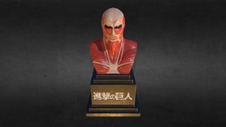 Attack on Titan titan, attackontitan, manga, snk, shingekinokyojin, aot, colossaltitan, substancepainter, maya, photoshop, bust, zbrush, anime