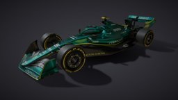 F1 2022 Aston Martin Livery formula, b3d, f1, formula1, automotive, pirelli, astonmartin, aston-martin, blender, vehicle, blender3d, racing, car, 2022