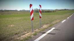 Leitbaken (einseitig) traffic, 4k, signal, realistic, game-ready, urban-planning, verkehr, stadtplanung, road-sign, traffic-sign, 3dhaupt, street-furniture, verkehrszeichen, leitbake, einseitig, street-architecture, deutsche-verkehrszeichen, german-traffic-sign, verkehrsregeln, city-furniture, strassen-probs, strassenverkehr, strassenverkehrszeichen, low-poly