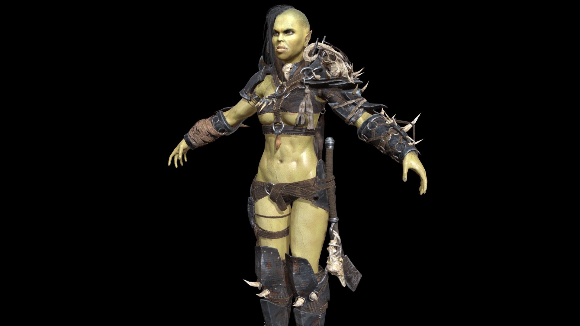 This model has a skeleton of FBX
There is also one set of textures in the PBR format
The model is in A pose.
Other skins, animations, and other additional features are available in other stores, but the model there is much more expensive
If you can then animate it yourself, at the expense of a mixome or other resources, then great. If not, I would consider buying elsewhere.
Here you can spin the model to evaluate its quality and design 3d model