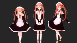 Myucel Foaran elf, obj, company, outbreak, cgtrader, maid, myucel, foaran, maya, anime