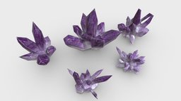Crystal Cluster Pack kit, set, crystal, pack, substance, painter, blender, fantasy