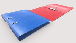 Ring binders office, storage, desk, paper, college, accessories, clip, folder, studying, ringbinder, folio, shcool, substancepainter, substance, plastic, organised