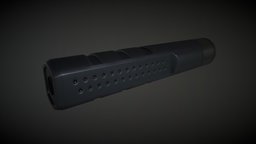 Sci-Fi Suppressor rifle, sci, fi, suppressor, myers, substancedestiny, substancepainter, gun, smg