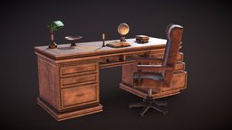Antique Desk desk, antique, game-ready, old-furniture, old-desk, antique-chair, antique-furniture, antique-decoration, old-table, game-ready-asset, game-ready-models, antique-desk, old-and-antique, antique-3d-models, antique-game-asset, antique-game-ready, game-ready-antique-models, antique-hourglass, antique-book, antique-props, antique-library