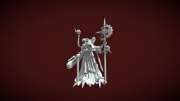 Warhammer 40.000 Tech-Priest (Fan Art) warhammer, warhammer40000, techpriest, blender, blender3d