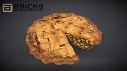 PeachPie Chart gamereadyasset, 3dgameasset, bricks3dstudio, vietnam3dartoutsource, piepeachchart, piepeachchart3dmodel, piepeachchart3dasset, piepeachchartgameready, gamereadypiepeachchart