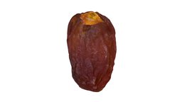 Medjool Date #1 food, fruit, photorealistic, scanned, date, 3d, model, medjool
