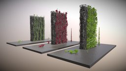 Vines wine, vine, protection, wip, grid, leafs, stein, modifier, graden, 3dhaupt, gabion, software-service-john-gmbh, gitter, gabions, gabion-baskets-welded-mesh, gabion-retaining-walls, stone-block-walls-design, weinstock, weinrebe, climbing-plants, array-modifier, curve-modifier, lowpoly, blender3d, stone, wall
