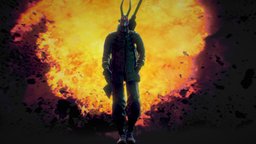 Achab The Sniper Demon comics, demon, explosion, sniper, slowmotion, cyberpunk-demon, walk