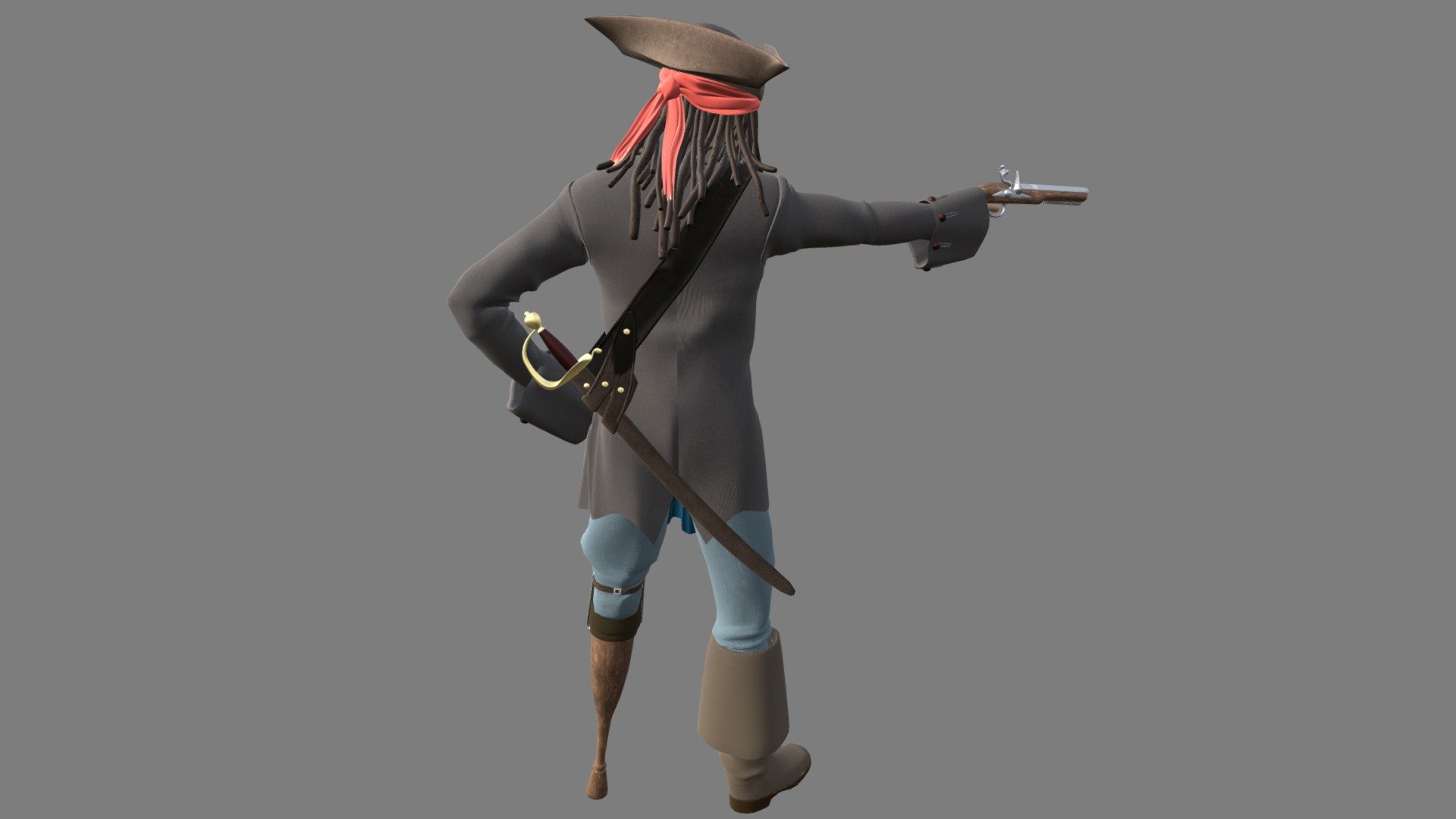 Pirate - Download Free 3D model by jesseroberts 3d model