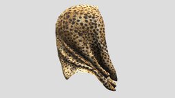 Female Headcover Tube Scarf V2 red, scarf, fashion, purple, girls, accessories, tube, clothes, summer, womens, rich, leopard, wear, pbr, low, poly, female, headcover