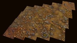 Ground: Earth & Rocks 20 TEXTURES (Handpaint) #2 forest, terrain, desert, floor, ground, cave, dirt, rock, environment