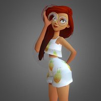 Clara glasses, girl-cartoon, glasses_girl
