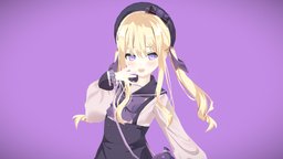 Virtual Youtuber twintails, animegirl, aria, vtuber, vroidstudio, react, mesugaki, tsukushi