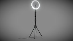 Hama "SpotLight Steady 120" LED Ring Light lamp, led, studio, photography, electronics, spot, equipment, smartphone, selfie, round, tripod, meeting, discussion, steady, interview, daylight, vlog, ring, selphy, videobloger
