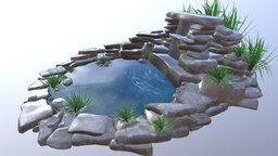 Rock Fountain fountain, water, rock
