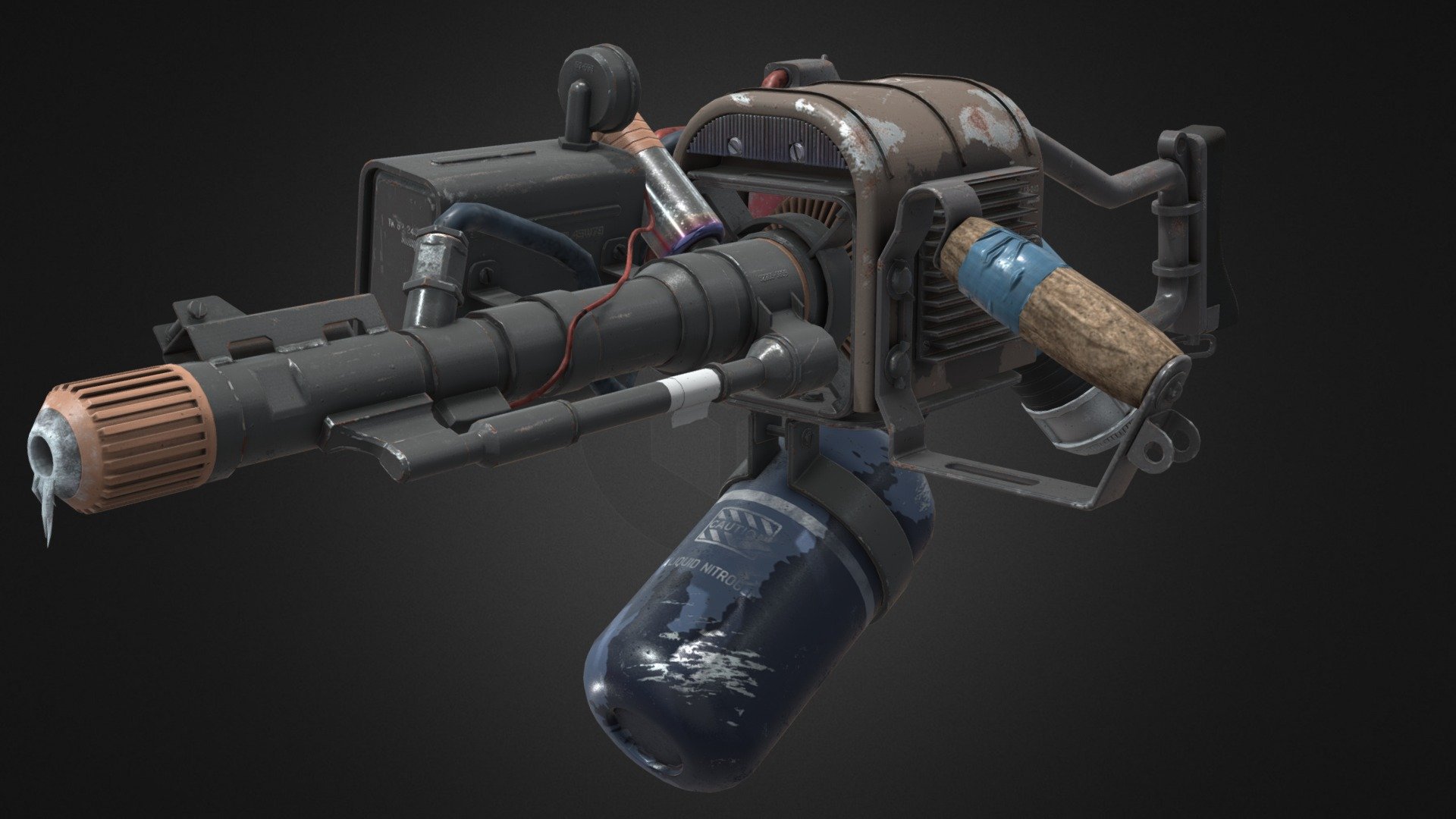 Used of Kris Thaler concept https://www.artstation.com/artwork/X6lwn - Cryogun - 3D model by Ceslav Sukstul (@asicson) 3d model