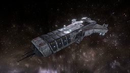 PBR Light Cruiser vehicles, 3dcoat, models, ship, space, spaceship