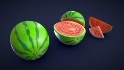 Stylized Watermelon food, fruit, stand, tropical, cartoony, market, eat, supermarket, stylised, fruits, water, cooking, watermelon, melon, wassermelone, unrealengine, grocery, groceries, stilized, marketplace, fruity, melons, metaverse, stilised, watermelon-food, grocerystore, fruit-basket, cartoon, stylized, shop, melone, grocery-store, watermelons, fruitstand, watermellon, fruitsalad, watermelon-fruit, grocery-display, noai