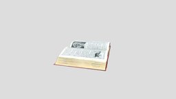 Open Book victorian, library, edwardian, books, historical, oldschool, old, openbook, photoscan, photogrammetry, book, scan, history
