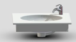 TOTO Self-Rimming Lavatory room, modern, bathroom, bath, cast, shower, nexus, classic, toilet, tub, vr, ar, toto, rest, iron, freestanding, restroom, clayton, toilets, soaker, 3d, design, air, concept, interior, washlet, amies