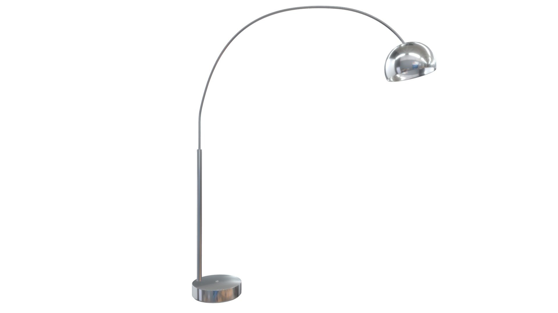 www.zuomod.com/galactic-floor-lamp

The Galactic Floor Lamp adds a little drama to the room. With its marble base and large chrome arm, it can reach that perfect unlit spot. It's a sleek dash of silver for your living room. Bulbs not included. Bulbs sold seperately, Max Watt 100 W, Size E26, Type A19 3d model