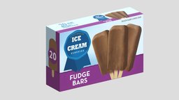 Ice Cream 01 Low Poly PBR Realistic food, ice, other, cookie, cream, sandwich, vr, ar, sugar, chocolate, milk, supermarket, sweet, vanilla, miscellaneous, cacao, asset, game, 3d, low, poly