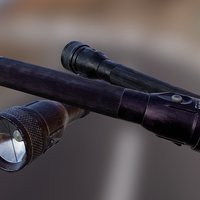 Flashlight object, lights, objects, prop, electronics, flashlight, props, everyday, weapon, low-poly, weapons, lowpoly, electric, light