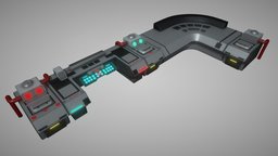 Computer System Table lights, computer, tv, monitor, 3dcoat, buttons, unrealengine4, substancedesigner, substancepainter, maya, photoshop, blender, zbrush, screen