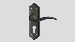 Frelan Wentworth Black Antique Handle office, room, modern, plate, exterior, element, key, lock, module, classic, handle, metal, part, minimalist, fittings, locking, knob, levers, design, house, wood, building, plastic, interior, door