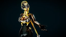 Sci Fi Spider Girl spider, unreal, original, game-ready, plugsuit, stlized, character, unity, girl, pbr, scifi, futuristic, rigged, blade, futurtistic