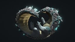 Cute Tobi : monster hunter, tobi kadachi cute, snake, squirrel, monsterhunter, lightning, cutecreature, tobikadachi, animal, daesdc2020, daesdc2020ccw