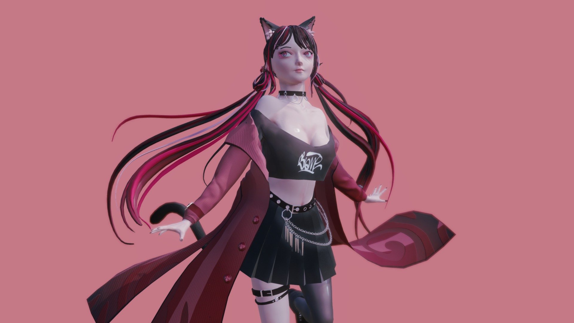 Personal stylized modeling practice during the summer.

view on artstation https://www.artstation.com/artwork/L3K2VP

why is it restricted???? - Yurina - Nekogirl - Download Free 3D model by Qifan Zhang (@qifanzhang) 3d model