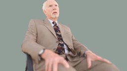 Todd Slaughter, Sitting Pose 1 Crop body, anatomy, figure, sitting, bodyscan, art, chair, human, male, 