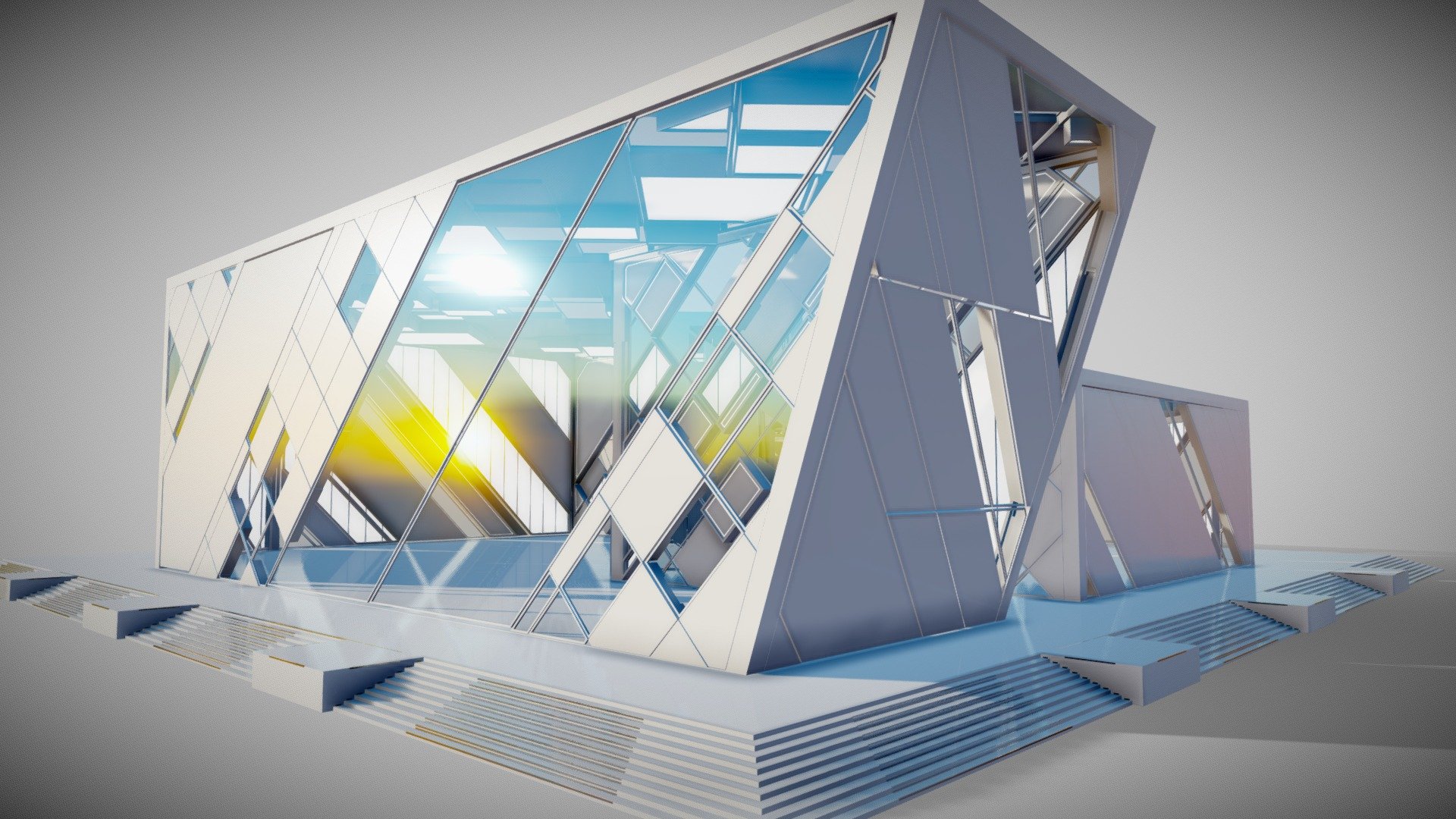 Detailed futuristic interior scene.
Low poly and sutitable for real-time applications 3d model
