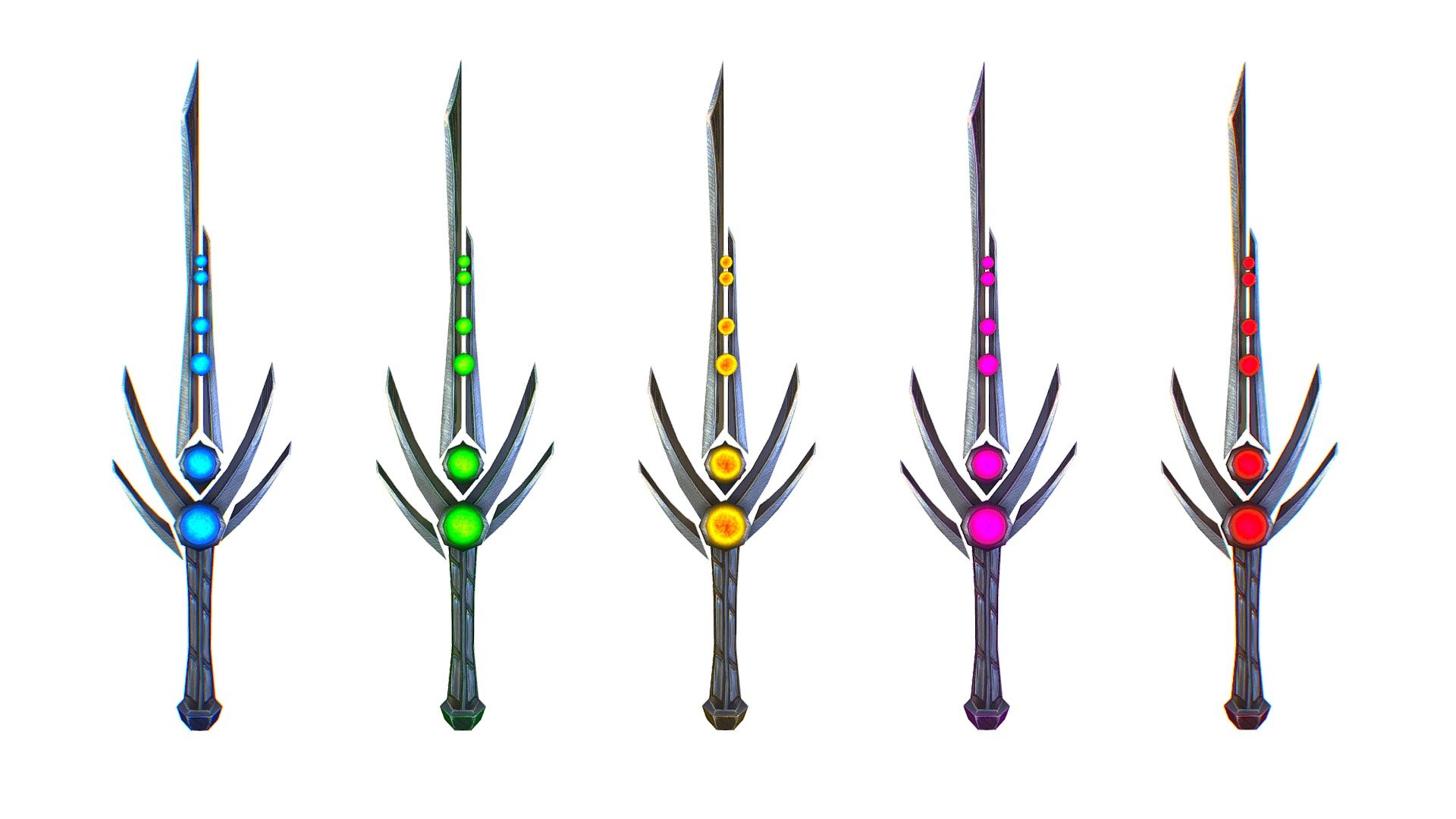 a set of cutting weapons  - 3dsMax /  PSD  and Concept File included - a set of cutting weapons - Buy Royalty Free 3D model by Oleg Shuldiakov (@olegshuldiakov) 3d model