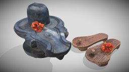 Guru Lingam india, unwrap, murti, game, pbr