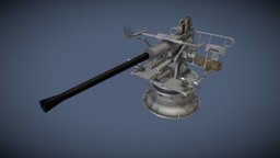 40mm BOFORS ww2, german, wwii, artillery, naval, anti-aircraft, schnellboot, weapon, military, gun