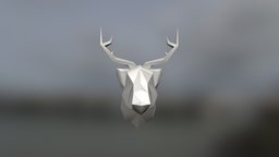 Deer deer, lowpolygon, trophy, trophies, deerhead, lowpoly, low, poly