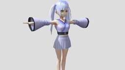【Anime Character / alex94i60】Suzuran japan, animegirl, animemodel, anime3d, sleeveless, japanese-style, anime-character, vroid, unity, anime, japanese, noai, alex94i60