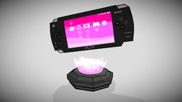PSP (PlayStation Portable) playstation, psp, pixelart3d, game, lowpoly, pixel, pixelart