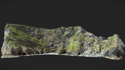Big Coastal Ocean Cliff Scan A landscape, exterior, coast, mountain, big, huge, ocean, cliff, beach, scanned, models, real, nature, large, shore, various, photoscan, photogrammetry, 3d, model, scan, stone, rock, sea