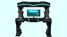 Gothic Scifi Computer Desk desk, furniture, gothic, fantasy-gameasset, computer-desk, scifiobjects, computer-monitor, gamereadyasset, scifiprops, desk-table, scifimodels, futuristic-sci-fi, gamemodel, gameready